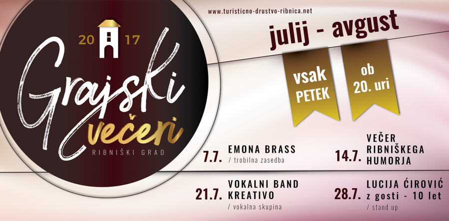 GRAJSKI VEČERI VAS VABIJO ŽE DEVETIČ – julij- avgust 2017