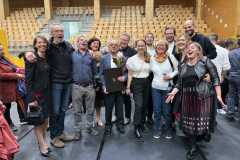 Skoraj celotna ekipa TD Ribnica odgovorna za izvedbo Ribniškega sejma